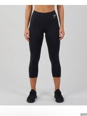Gymshark Black High-Rise 3/4 Leggings